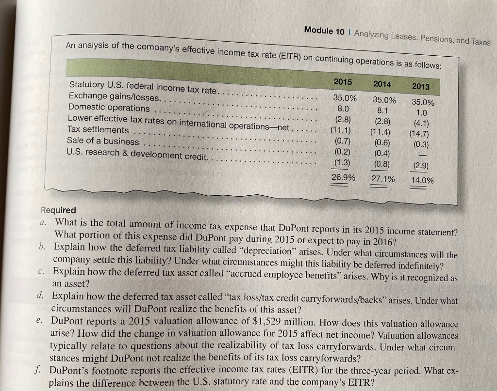 footnote information for the E.I. du Pont de Nemours and Company. P10-49.