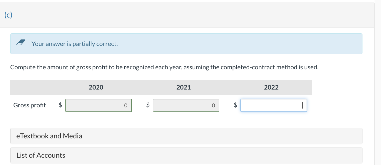 job with a contract price of $1,590,000. The job was completed in