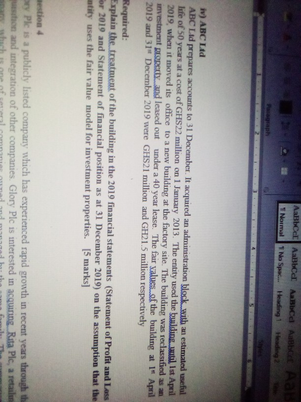  1 No Spac... Heading 1 Heading 2 Normal Paragraph Style 3