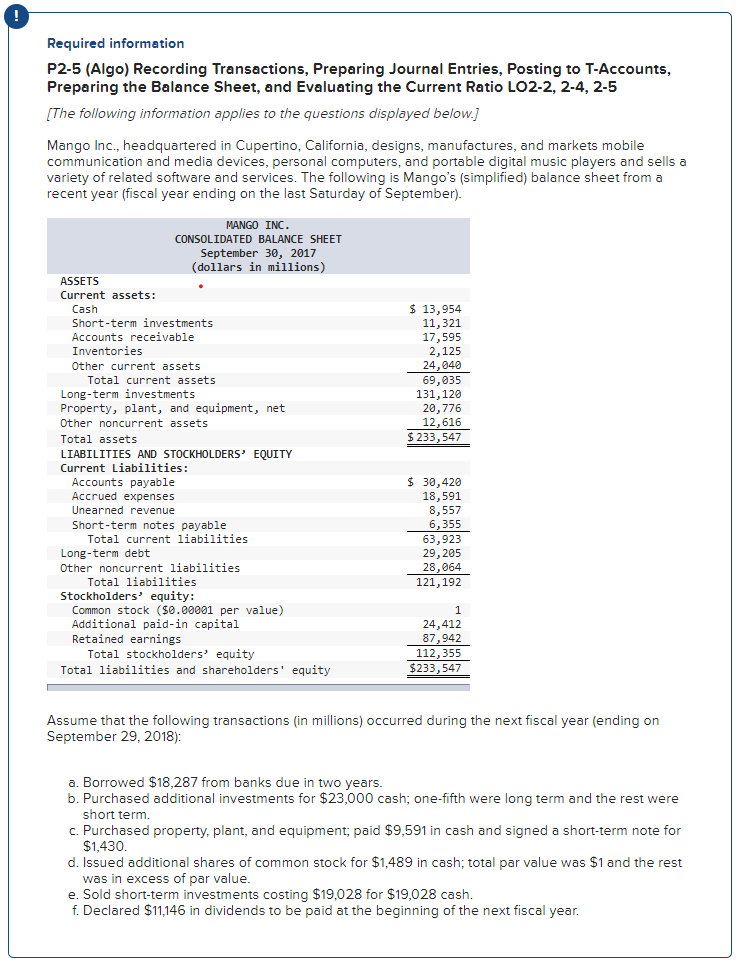  Part 2 Part 3 Part 4 Part 5 Required information P2-5