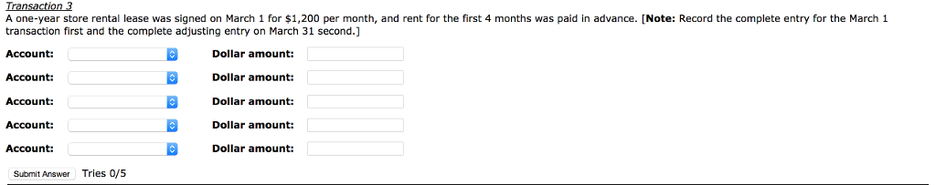 Several transactions occurred in March. Each is described separately in this folder.