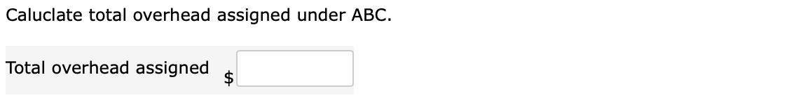 move Production 2.16 per D/L hour Setting up machines 84.00 per setup
