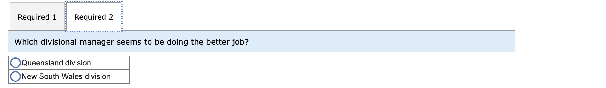 Australia are given below: Required: 1. Compute the rate of return for