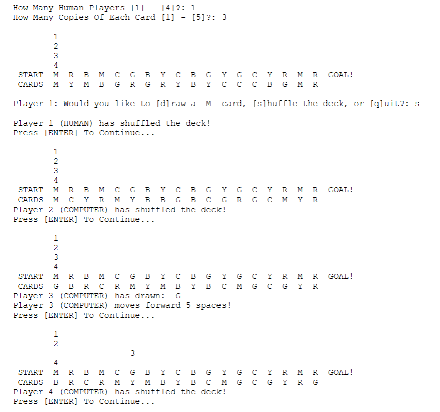  Is it possible to create a candy land board which shows