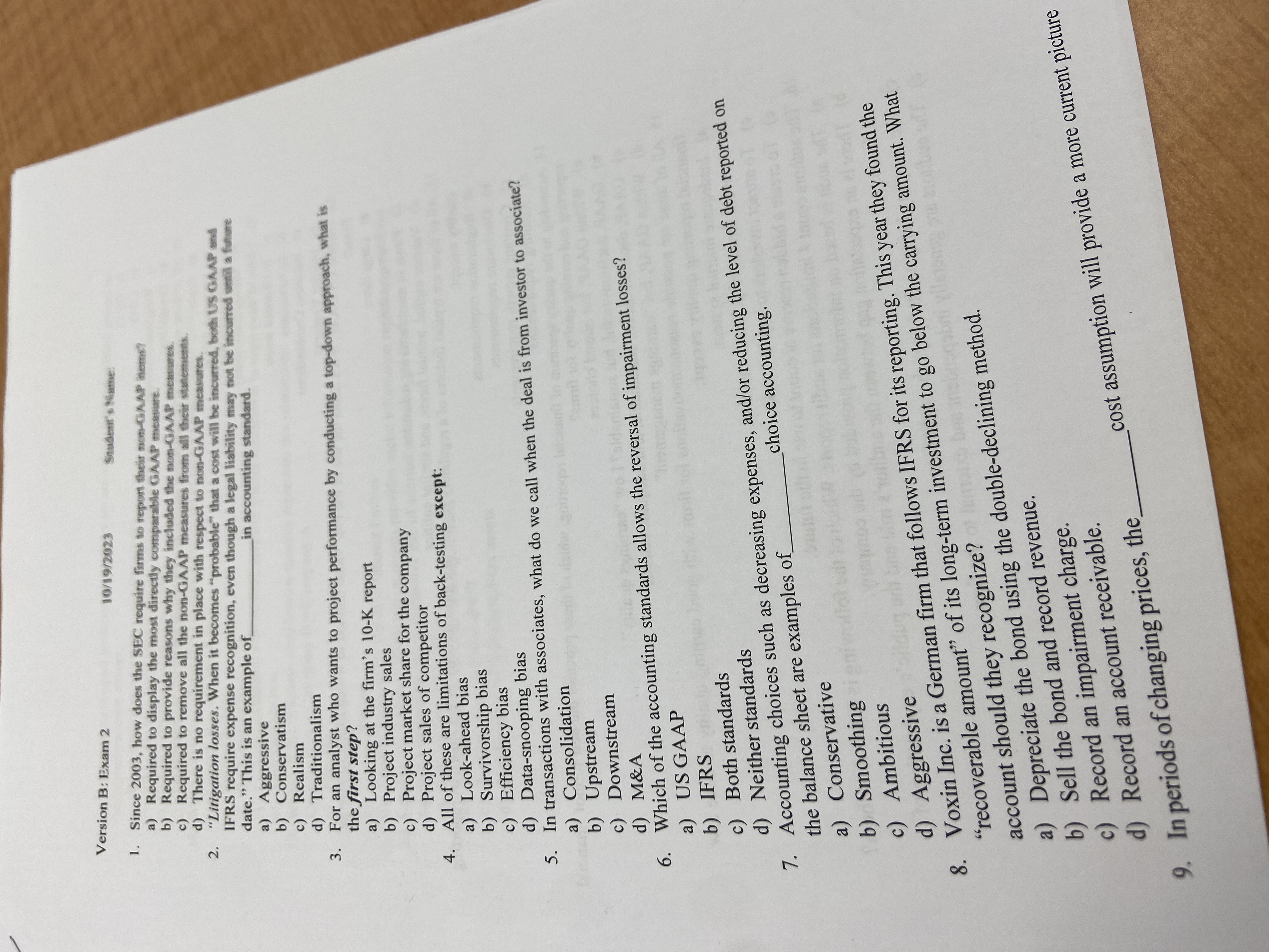  Since 2003, how does the SEC require firms to report their