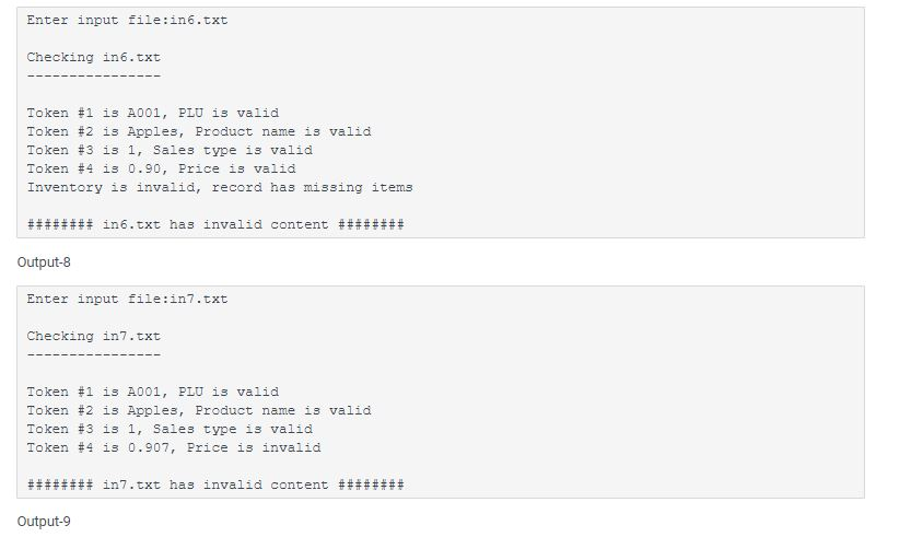 there are four records, and each line corresponds to a record. A001