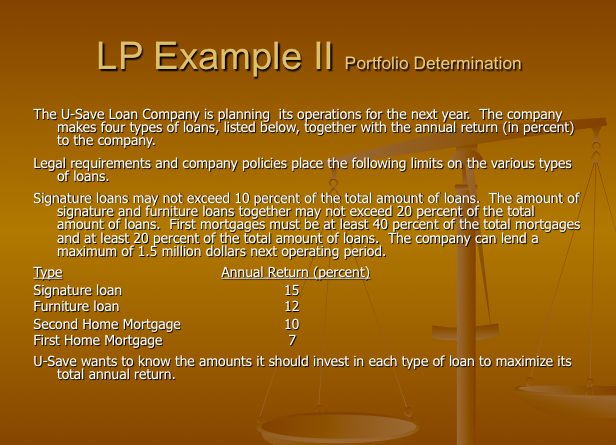 Integer Programming power point, use solver to solve, but make sure you