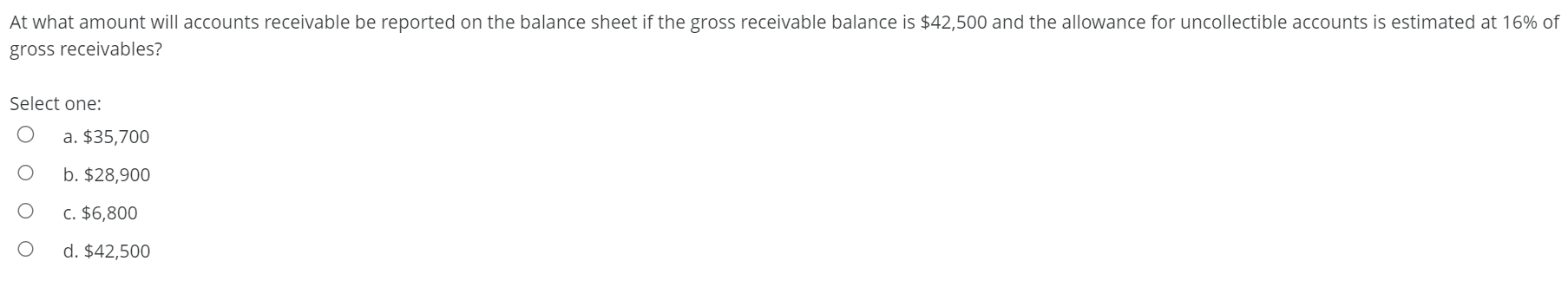 PLEASE SHOW CALCULATION. THANK YOU :) At what amount will accounts receivable