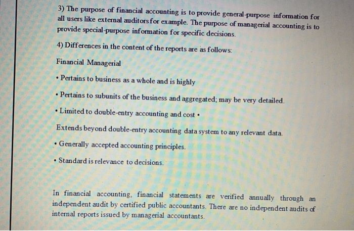 and managerial accounting are both concerned with the economic events of an