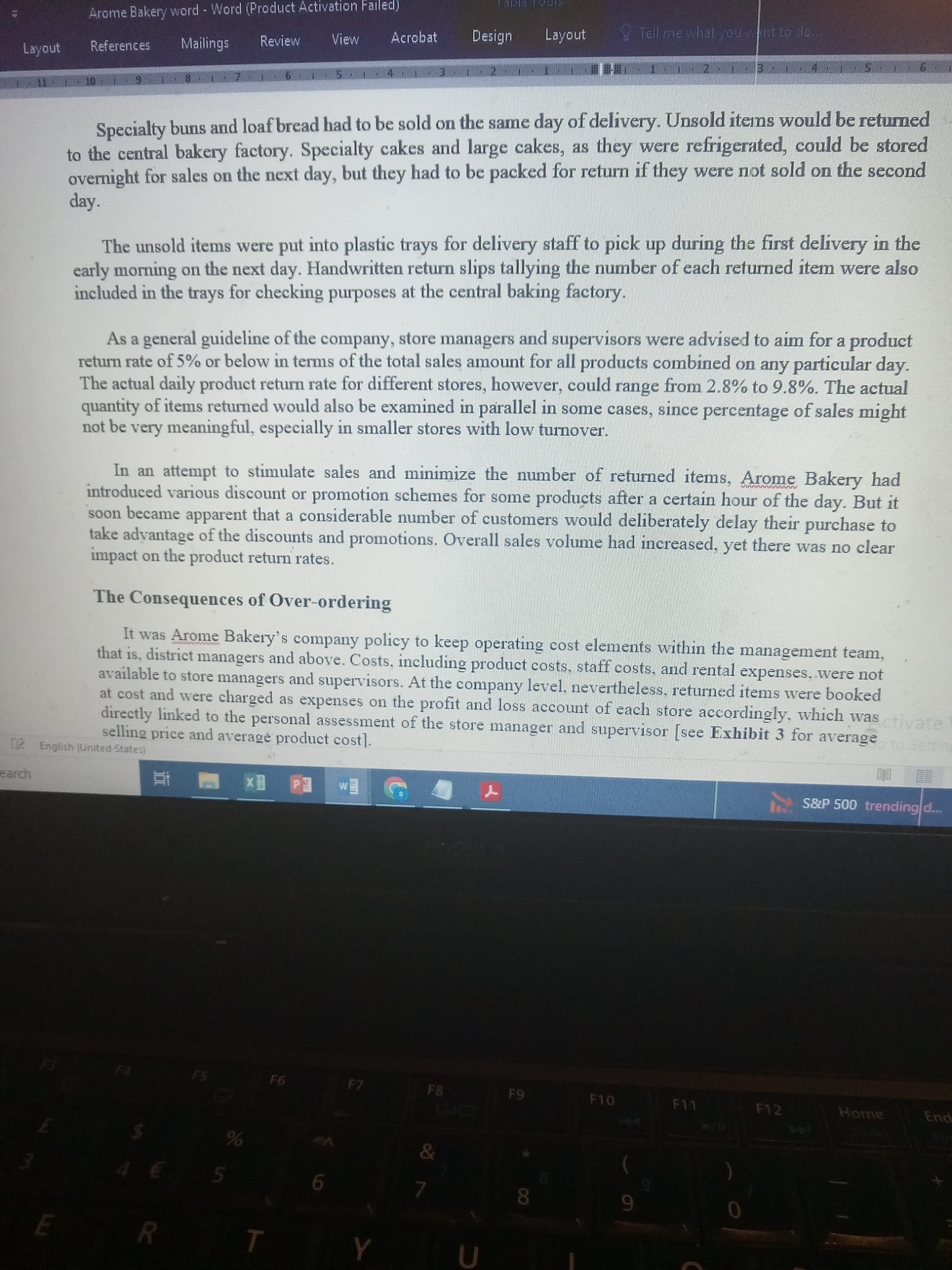 of store managers? And why? Note: please write in a holistic way