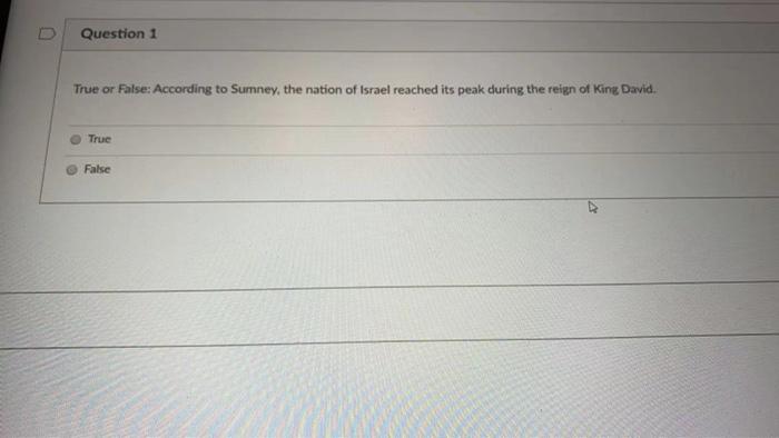  U Question 1 True or False: According to Sumney, the nation
