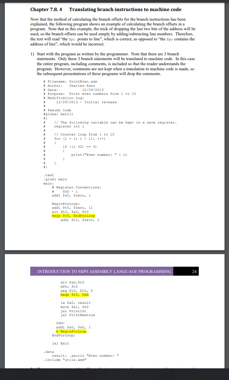  using MARS 4.5 MIPS We have been learning about loops in