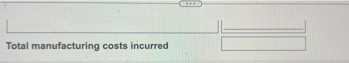 costs to account for Cost of goods manufactured Now use the cost