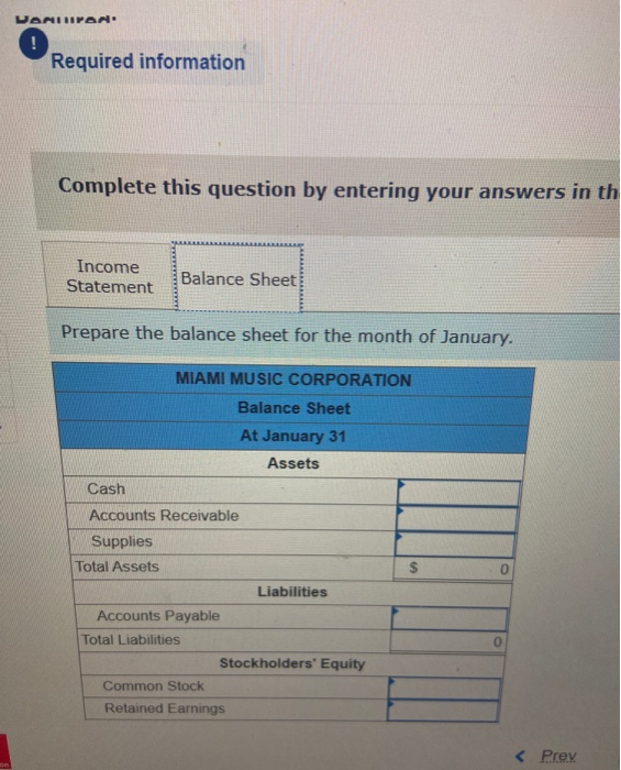Corporation on January data are available: Total Revenues Operating Expenses Cash Accounts