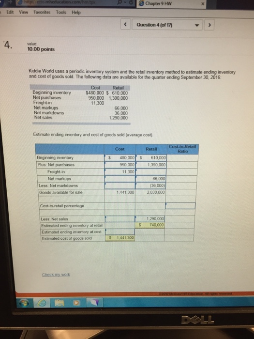 The inventory of Royal Decking consisted of five products Information about the