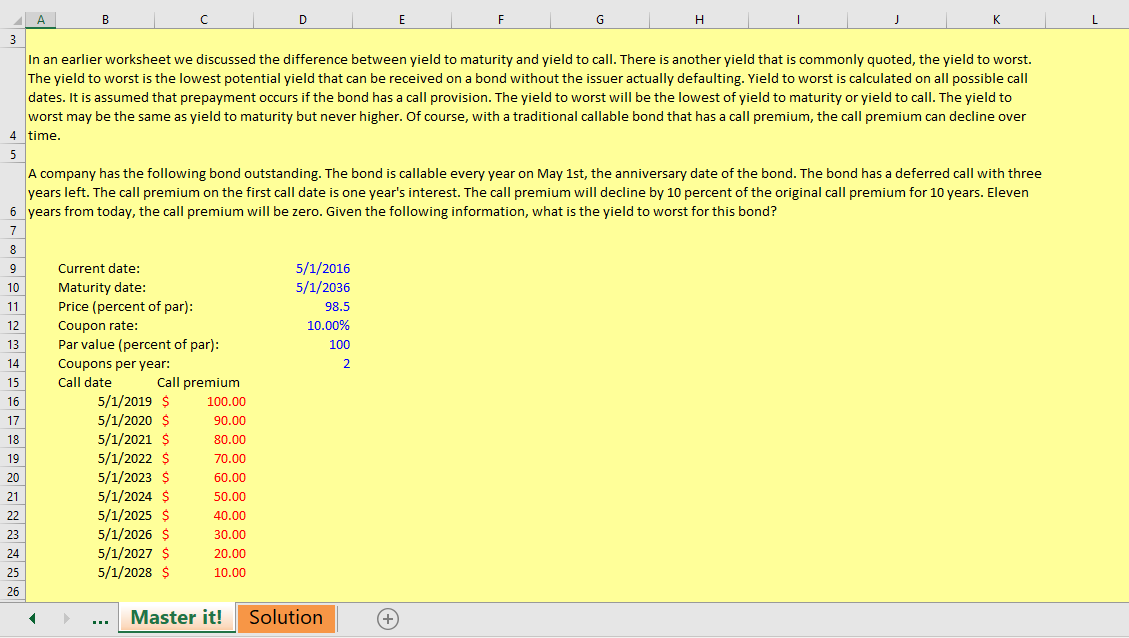  Instructions: A B G H - K L D E F