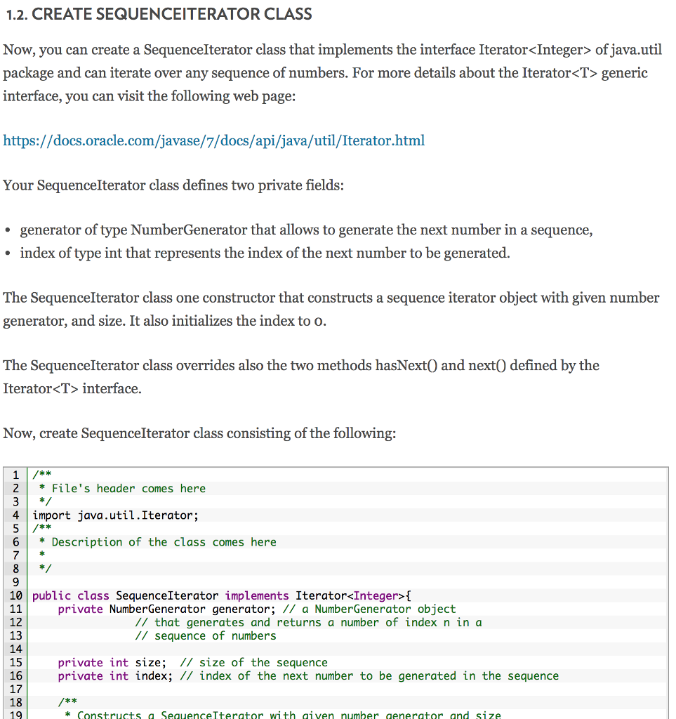 first value, and a way to identify a new value (next value)