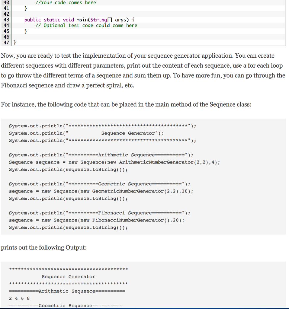 values is constant. In other terms, the next number is determined by