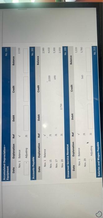 cash hom customers an account 12 Recelved $3.080 cash for services performedin