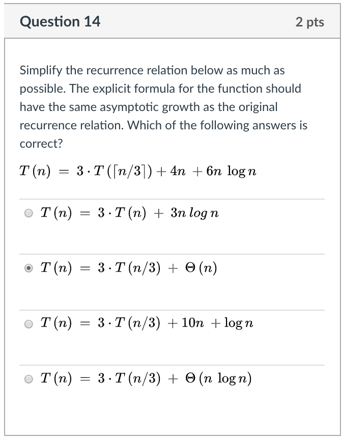 If (aT), count count + 1 End-for Return( count) O (n2) (n)