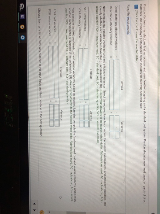 yds. @ $ 6.60/ yd) Direct Materials 51,000 50,987 Direct Labor 93,000