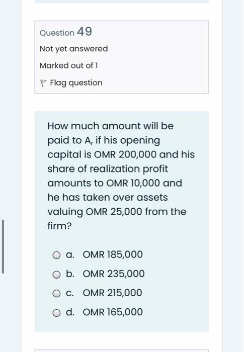 in the existing agreement between the partners is called: O a. All