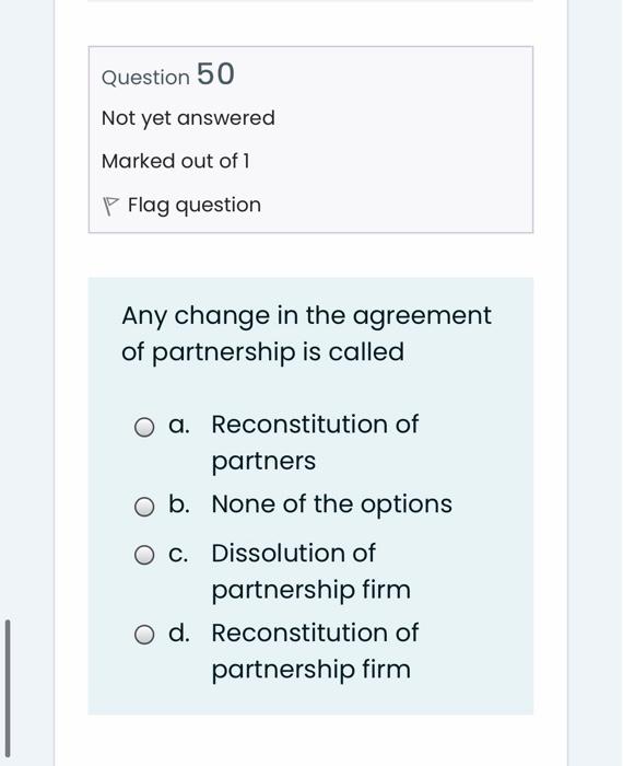 of these O b. Dissolution of commercial activities O C. Dissolution of