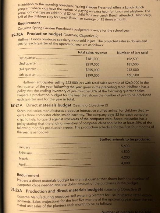  E9-20A and E9-21A also E9-23A and E9-24A In addition to the