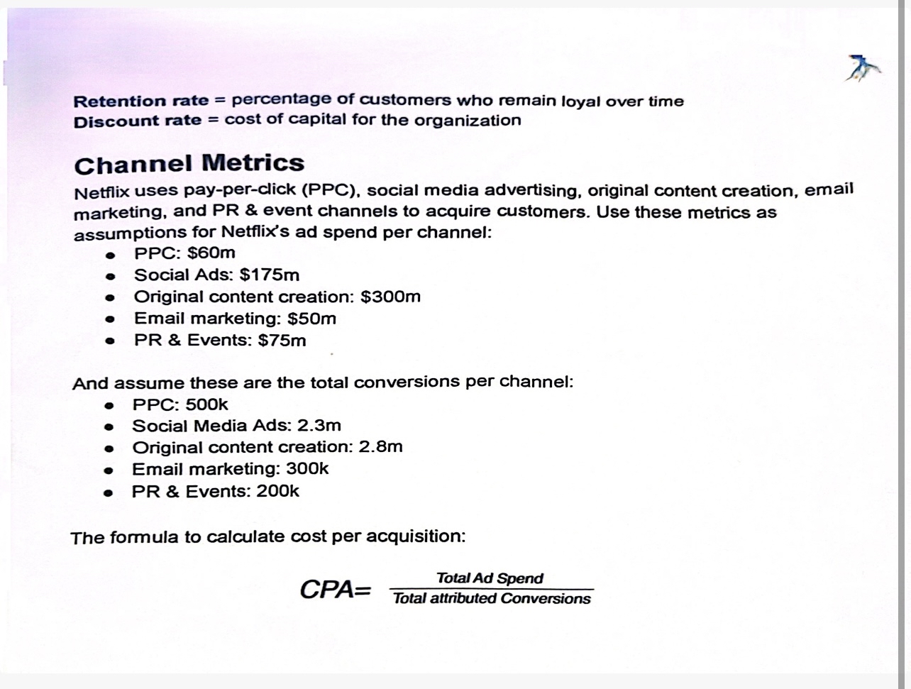  CHAPTER 4: CUSTOMER LIFETIME VALUE ASSIGNMENT Student Guide Background Netflix has