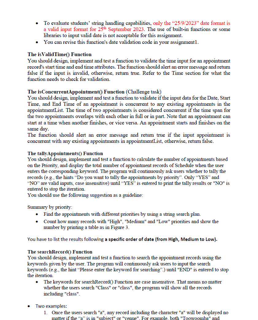 must provide an interactive design that allows the user to: create new