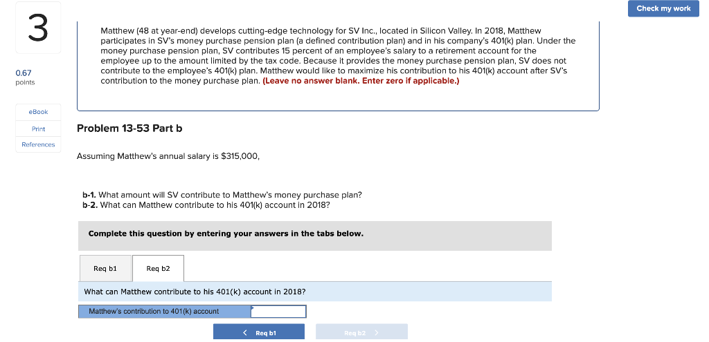Matthew (48 at year-end) develops cutting-edge technology for SV Inc., located in