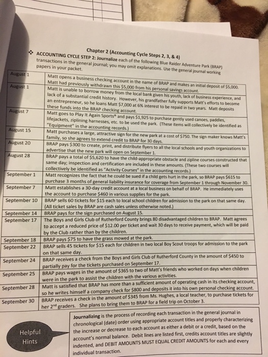 the general ledger, using the cross-reference 3. (Note: h t Add these