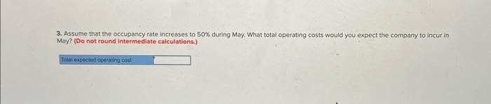 in eastern Canada. On average, 60% of the rooms are occupied each