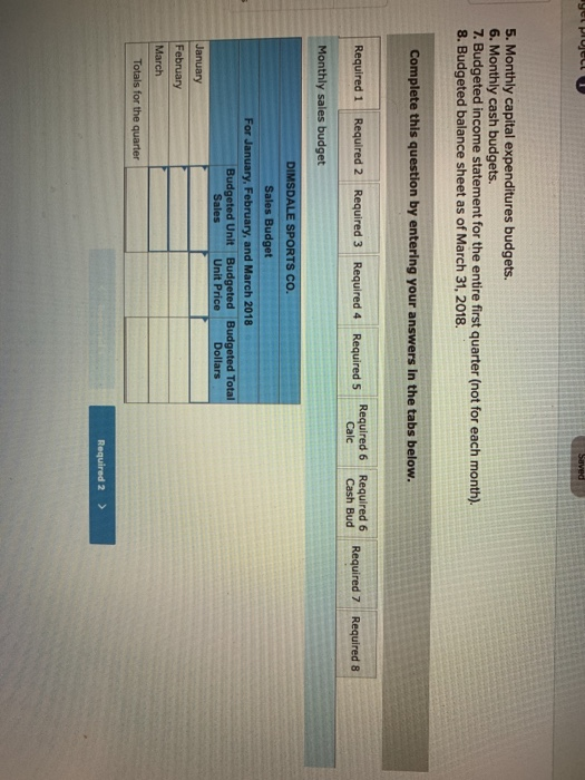 2017, the management of Dimsdale Sports Co, a merchandising company, prepared the