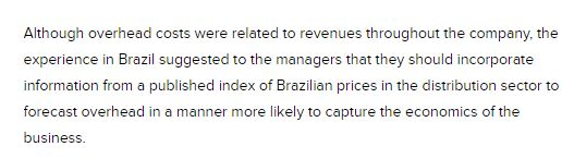 Inflation in Brazil has made bidding and budgeting difficult for marketing managers