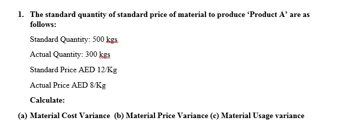  Note: Answers should be Kindly in Word or Excel Format 1.
