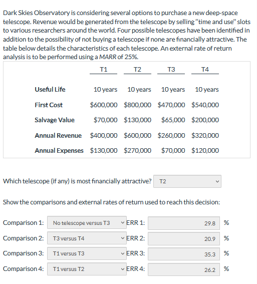  PLease show all work and formula without excel Tahnks Dark Skies