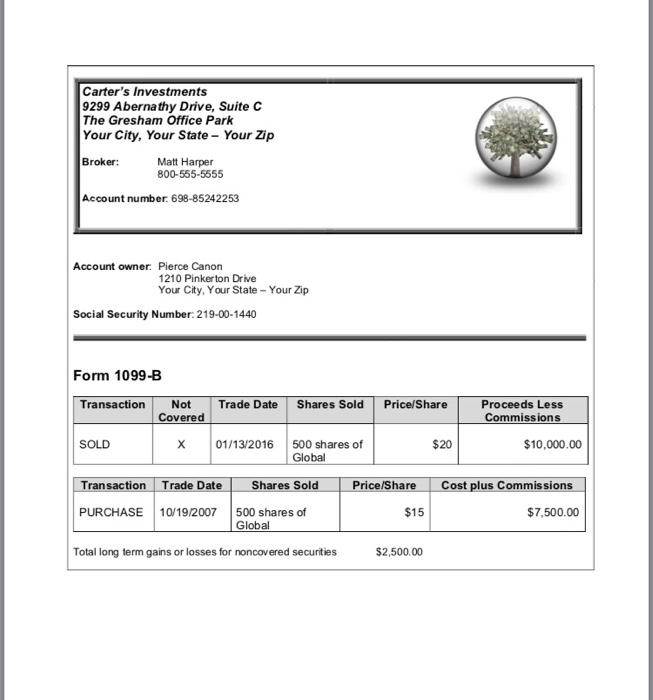 following question based on the tax return you prepared for Pierce and