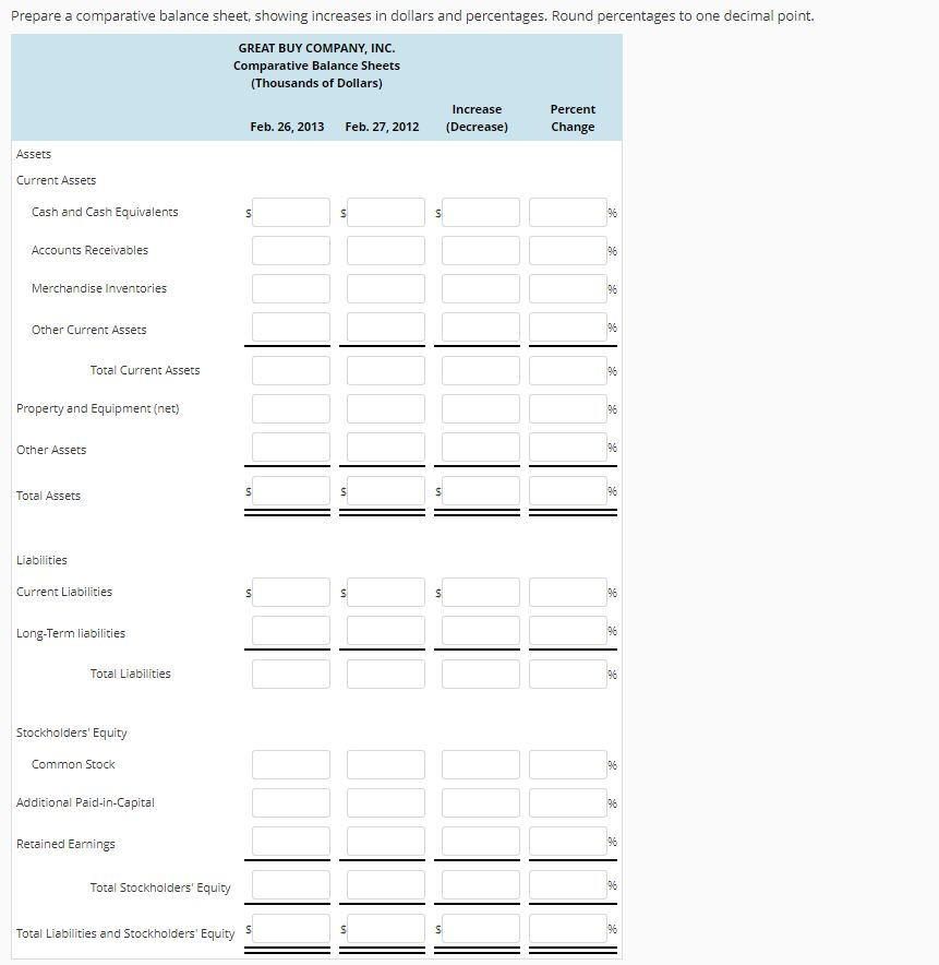 Buy Co., Inc., an electronics and major appliance retailer, at February 26,