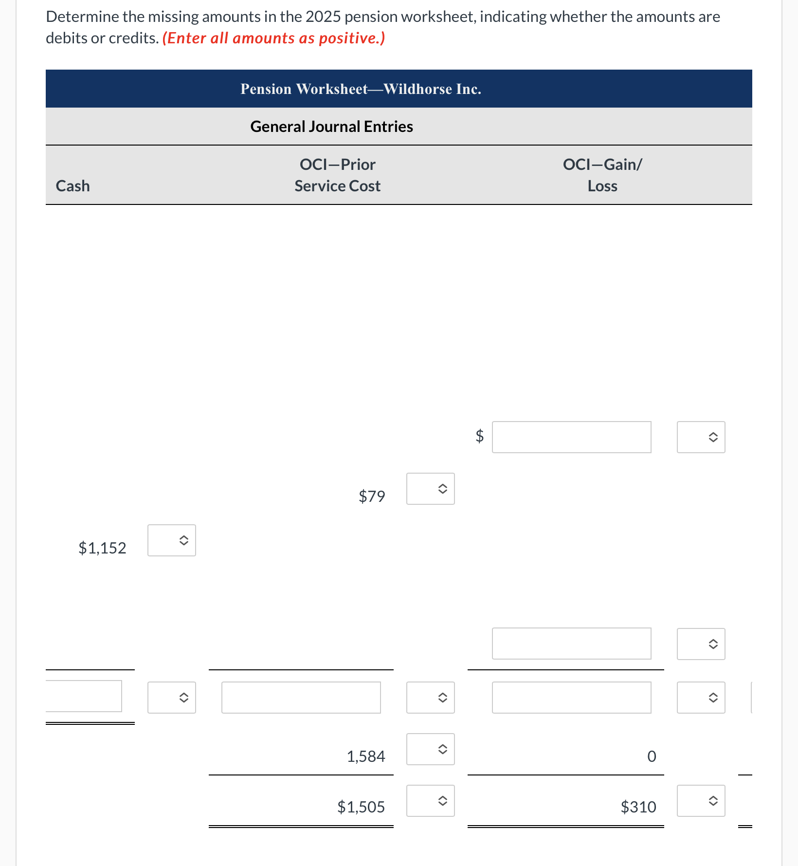 worksheet. Unfortunately, several entries in the worksheet are not decipherable. The company