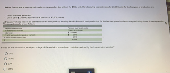as its primary source of information about the relationship between total costs