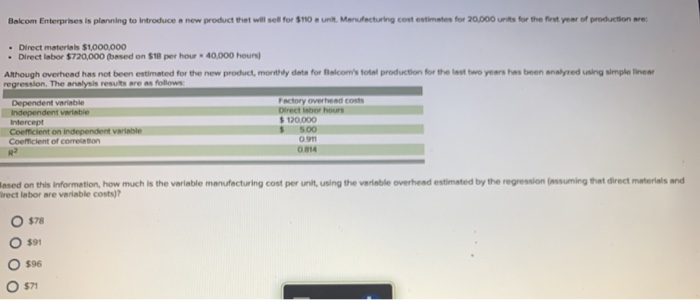 and act level O Engineering estimates O Account analysis Scattergraph gh d.