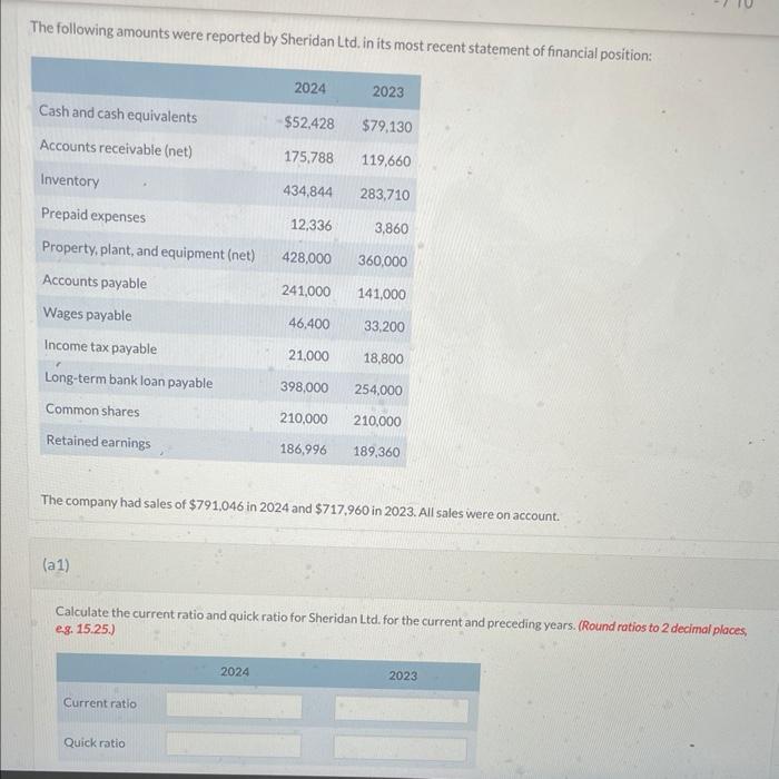 need to fill out bottom table pls help i dont understand The