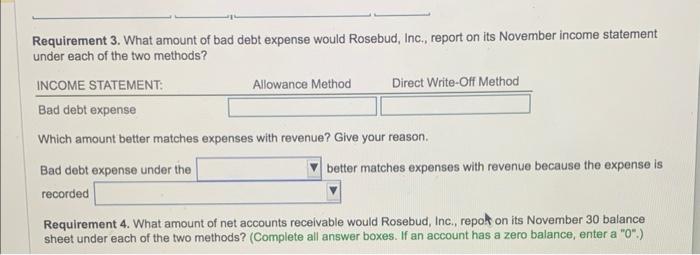 journal entry to record bad debts expense. Enter the beginning balances and