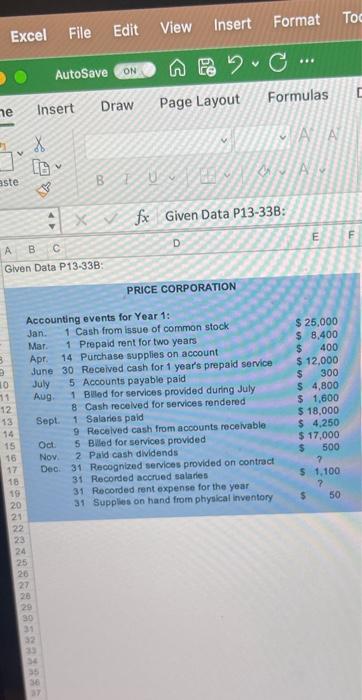 Draw Page Layout Formulas x [G. &B 0 (4) Als fx Given