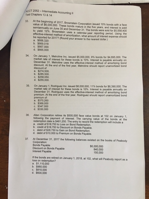 2017 will include a a. debit to Discount on Note Payable for