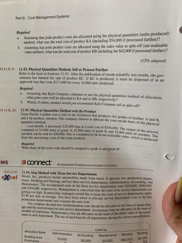 $384,000 were allocated using the sales value at split-off Required (net realizable