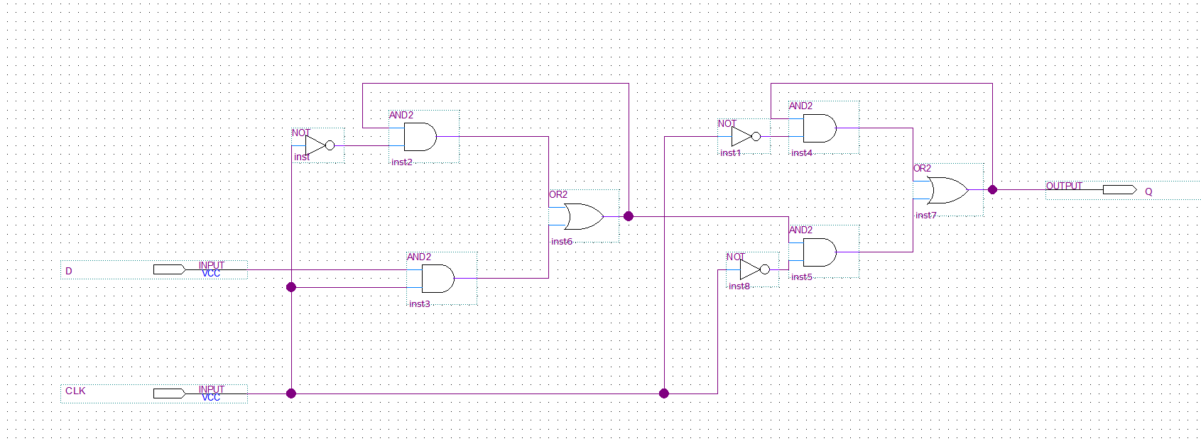 How do you create a rising and falling D flip flop using