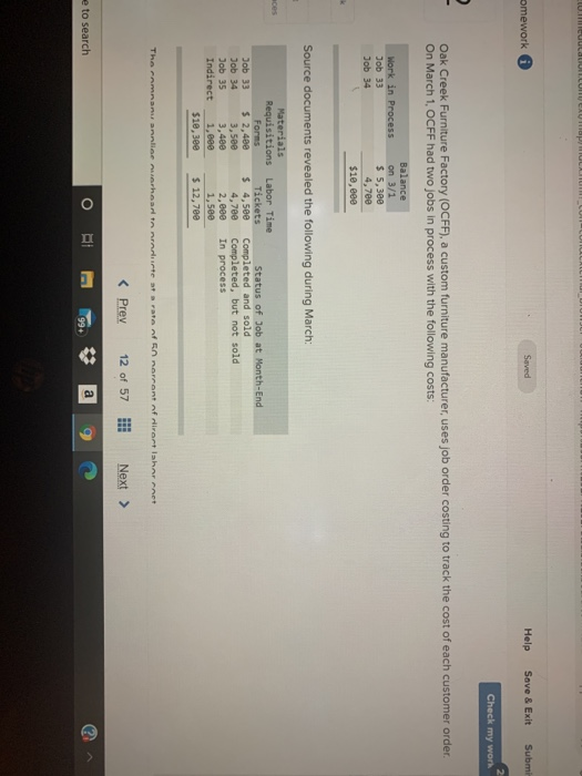 omework Saved Help Save & Exit Submi Check my work Oak
