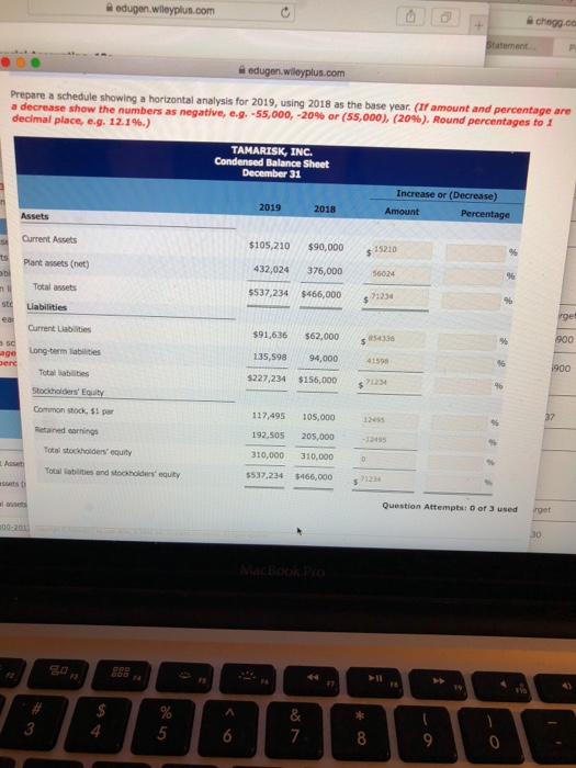 Here is financial information for Tamarisk, Inc.. December 31, 2019 December 31,